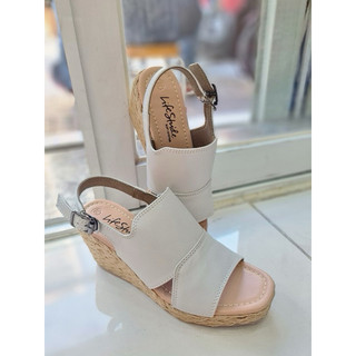 xuồng da thật, đế cói 7cm(35-39)