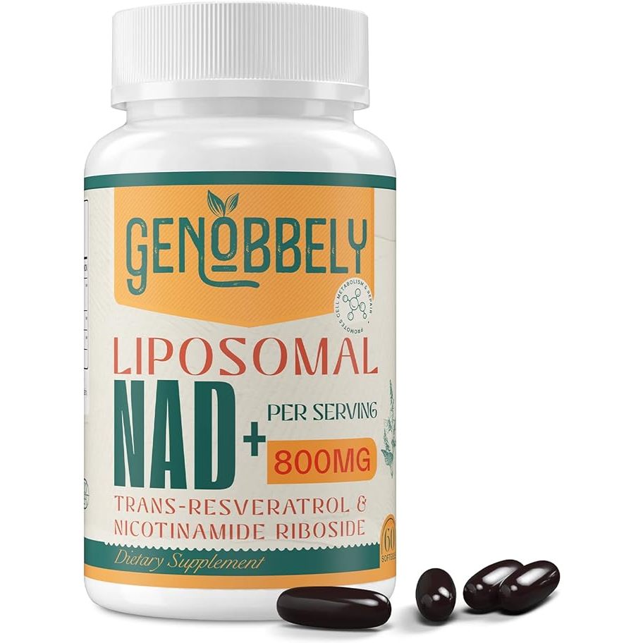 Genobbely Liposomal NAD+ 800mg Viên uống chống lão hóa, sửa chữa tế bào Nicotinamide Mononucleotide