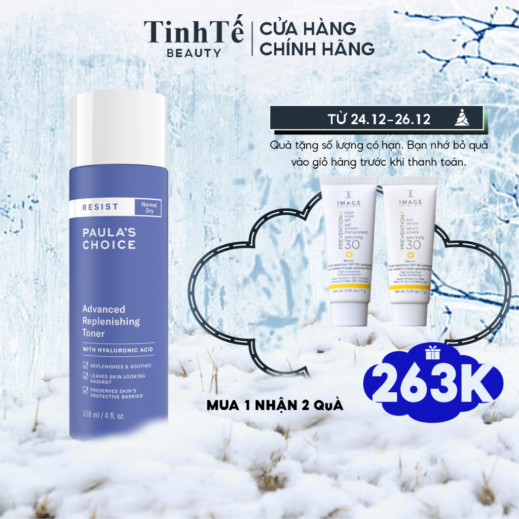 Nước hoa hồng bổ sung chuyên sâu Paula's Choice Resist Advanced Replenishing Toner 118ml