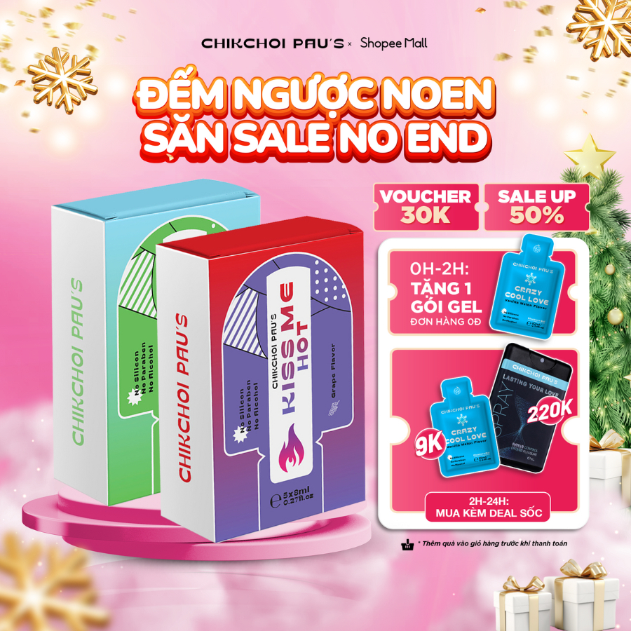 Nước tình yêu Kiss Me CHIKCHOI PAU'S dạng gói tiện lợi, vị ngon giúp cuộc yêu thêm thú vị khác lạ 10ml