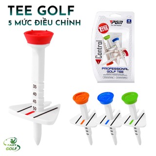 Tee golf, pgm, tee đánh bóng, bộ tee golf 4 cái, tee golf đánh dấu chiều cao so với mặt đất