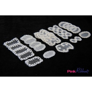 *SET 5 CÁI - Hình ren thêu bô đê cao cấp làm nơ trang trí quần áo, váy, làm phụ kiện tóc, trang trí decor vintage