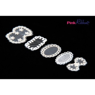 *SET 5 CÁI - Hình ren thêu bô đê cao cấp làm nơ trang trí quần áo, váy, làm phụ kiện tóc, trang trí decor vintage