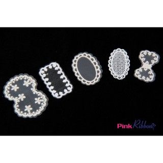 *SET 5 CÁI - Hình ren thêu bô đê cao cấp làm nơ trang trí quần áo, váy, làm phụ kiện tóc, trang trí decor vintage