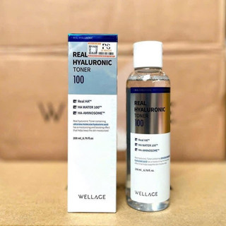 Toner Wellage nước hoa hồng cấp ẩm cho da 200ml