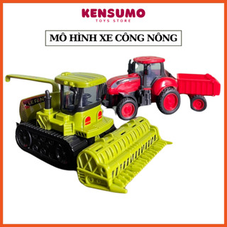 Xe đồ chơi trẻ em mô hình xe công nông máy cày nhỏ gọn màu sắc đa dạng phù hợp cho bé