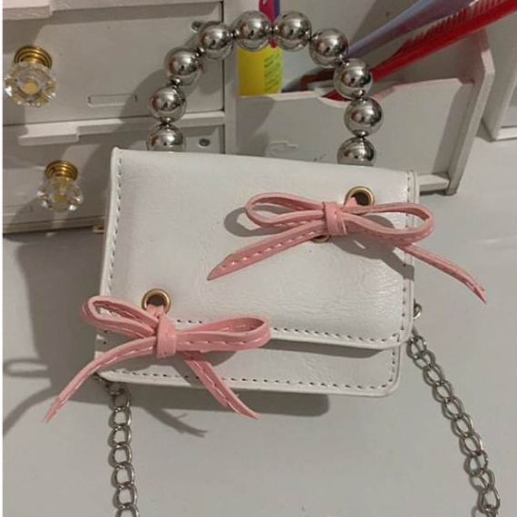 Túi xách nữ, túi đeo chéo thời trang công sở Hàn Quốc đeo chéo hot trend _ BAG MINI đính nơ quai ngọc | BigBuy360 - bigbuy360.vn