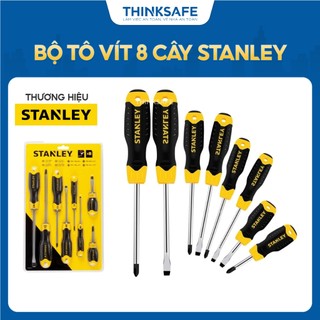 Bộ tua vít 8 cái stanley stmt66673 chất liệu thép cr-v chống mài mòn, gỉ sét, tay cầm bọc cao su, chắc chắn và dễ dàng s