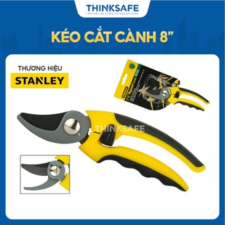 Kéo cắt cành Stanley 14-302 kích thước 200mm, chất liệu thép carbon Kéo tỉa cành cây đường kính tối đa 18mm - Thinksafe