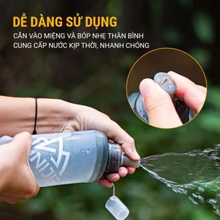 Bình nước mềm dẻo Aonijie SD21-500ml dùng trong thể thao chạy bộ, chạy trail