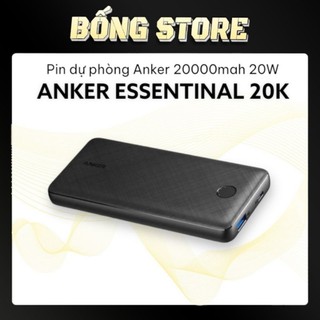 Pin sạc dự phòng anker 20000mah pd 20w usb-a 15w cổng type c 2 chiều - mã a1287 - bảo hành 12 tháng
