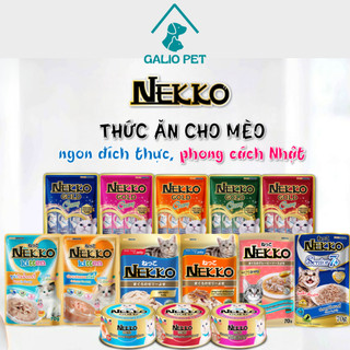Pate mèo nekko jelly, gravy, kitten, túi 70g