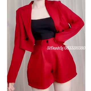 S122 - Set vest lửng tay dài quần ngắn