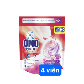 Túi viên giặt tiện lợi OMO 3 trong 1 (4 viên/1 túi)