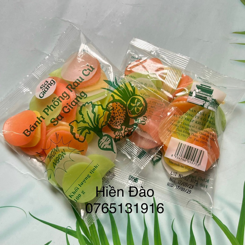 Bánh Phồng Chay Rau Củ 100gr