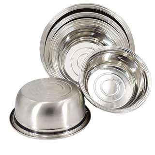 [Hỗ Trợ Nhà Bếp] Bộ Thau Rổ Inox Nhà Bếp 5 Món Bằng Inox Đủ Size Từ 18 - 26Cm Đa Năng Tiện Dụng