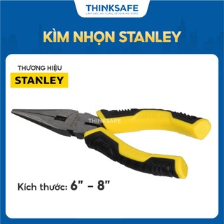 Kìm mỏ nhọn stanley 6 inch 84-031, 8inch 84-032 thép hợp kim cứng, mũi kìm chắc - thinksafe