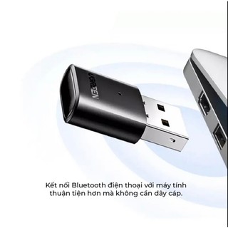 Thiết bị USB thu phát Bluetooth 4.0 / 5.0 / 5.3 Ugreen cho máy tính laptop