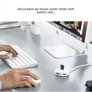 Thiết bị USB thu phát Bluetooth 4.0 / 5.0 / 5.3 Ugreen cho máy tính laptop