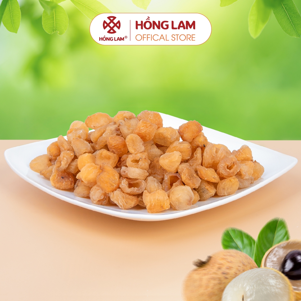 Long nhãn Hồng Lam, dạng hộp ( 200gr, 300gr) gói (450gr, 500gr). Có vị ngọt, dẻo