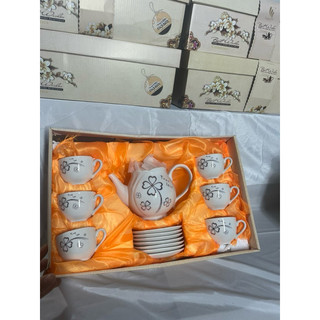 bộ ấm chén pha trà hàn quốc men sứ cao cấp