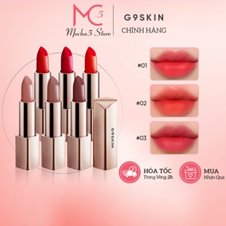 Son thỏi lì G9Skin First Lipstick G9 Skin V-Fit Lipstick NEW 01-08 siêu mịn lì môi 6g