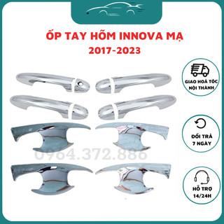 Ốp tay + hõm cửa xe Toyota Innova 2017-2022 mạ crom cao cấp