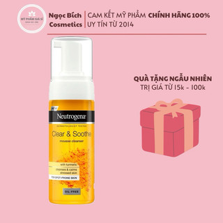 Sữa rửa mặt tạo bọt Neutrogena Nghệ Calme Curcuma 150ML