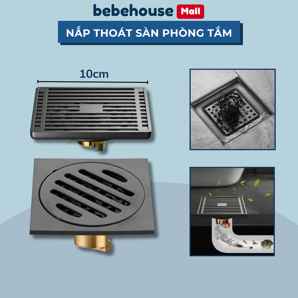 Thoát Sàn Chống Mùi Dày Chất Liệu Đồng Cao Cấp BEBEHOUSE