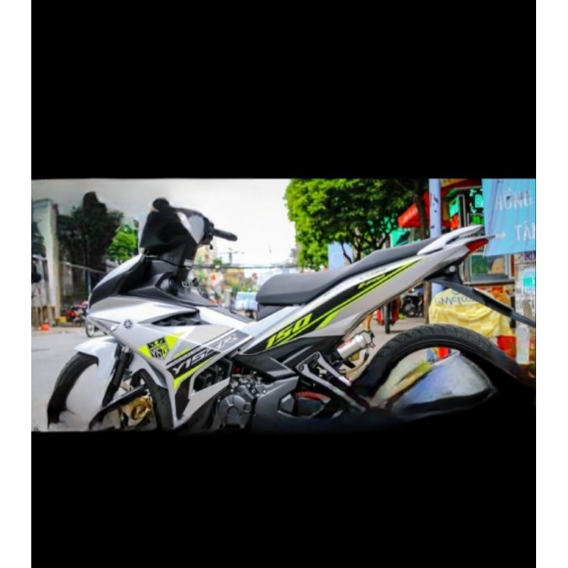 tem rời exciter 150 trắng xanh lá y15zr