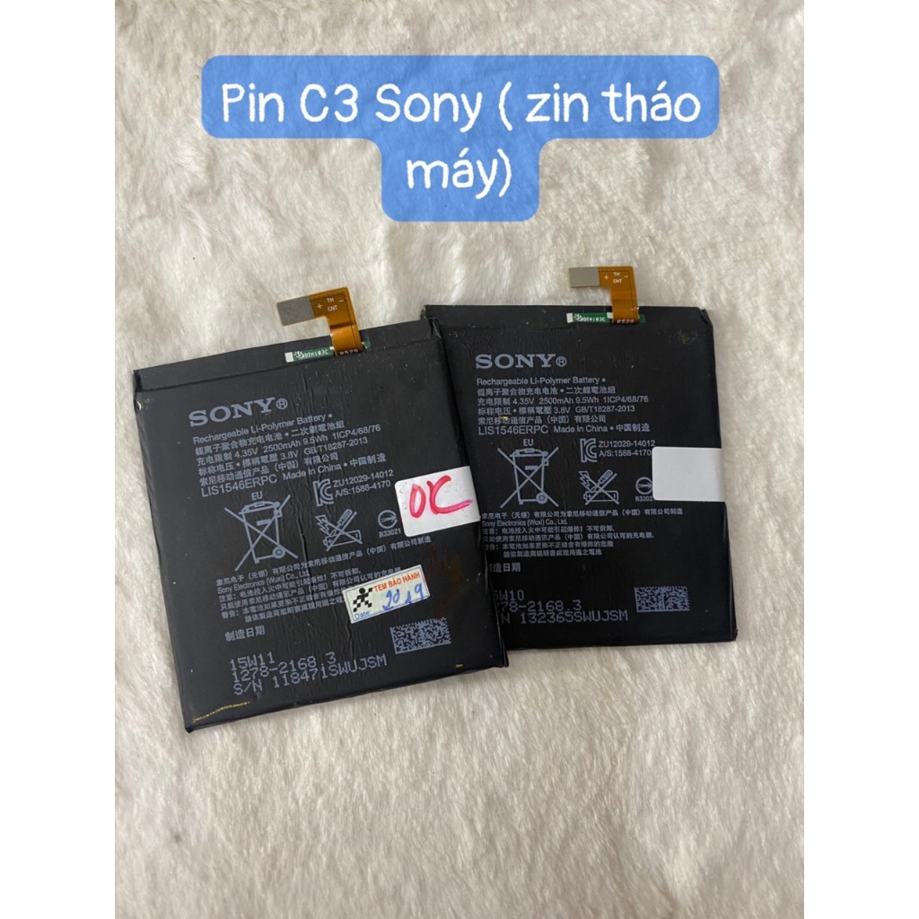 Pin C3 Sony (zin tháo máy,chất lượng tốt)