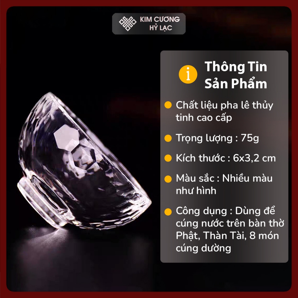 Chén Nước Cúng Dường, Bát Cúng Nước  Nhỏ Gọn 6x3,2 Cm