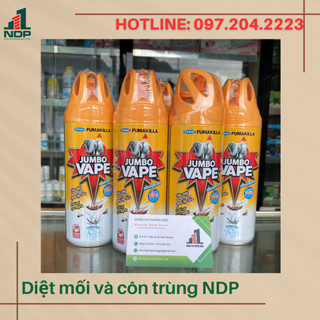 Bình xịt côn trùng Jumbo vape F7 600ml - không mùi