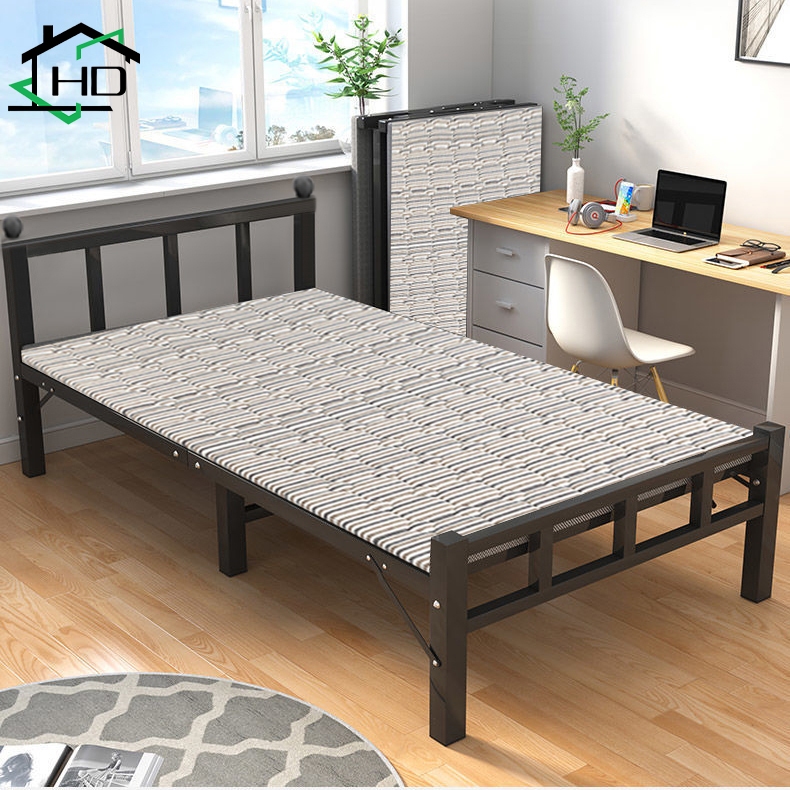Giường gấp xếp giường một người đơn giản gia dụng nghỉ trưa ở văn phòng giường tiện lợi nghỉ trưa-FU611