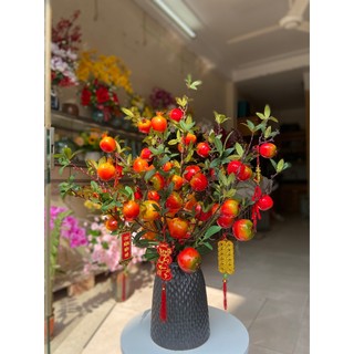 Bình lựu giả trang trí nhà ngày tết - bình lựu cắm sẵn - tiệm hoa nhà vy
