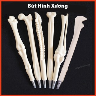 Bút bi gel cute hình xương mực xanh ,mực đen ,bút dễ thương thiết kế đơn giản
