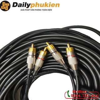 Dây av 2 đầu loại xịn chống nhiễu dài 15m 20m 30m 40m 50m