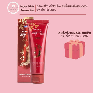 Sữa rửa mặt sâm hàn quốc chính hãng - sữa rửa mặt hồng sâm my gold