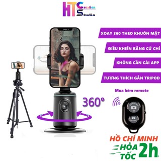 Giá đỡ điện thoại livestream thông minh Gimbal P01 quay video 360 theo dõi khuân mặt