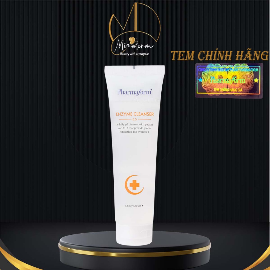 Sữa rửa mặt Pharmaform Enzyme Cleanser Gel làm sạch sâu, dịu nhẹ, không gây khô da 150ml