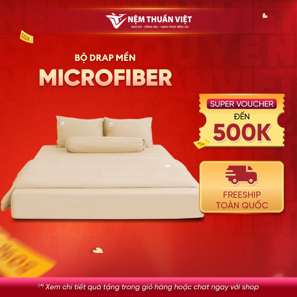 Bộ chăn ga gối Microfiber Royal Yellow