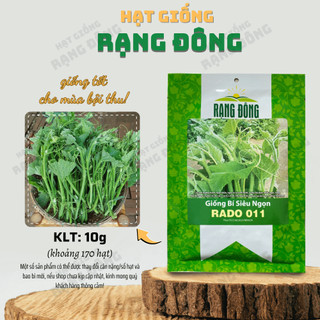 Hạt giống Bí Siêu Ngọn Rado 011 (20g~170 hạt) siêu đọt, giòn, ngọt, dễ chăm, trồng quanh năm - Hạt giống Rạng Đông