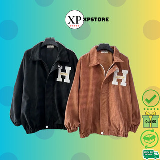 Áo Khoác Bomber nhung tăm HIGI form unisex