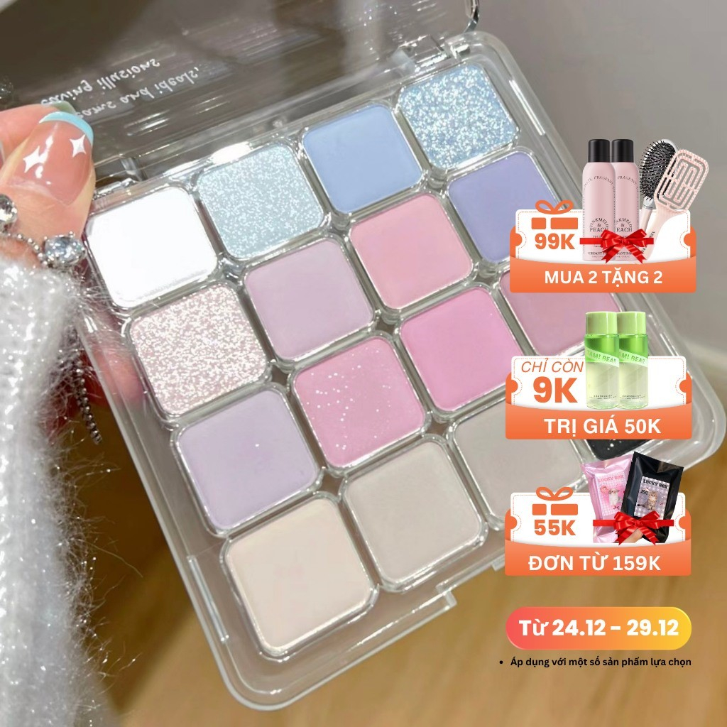 Bảng phấn mắt 16 ô màu HOLD LIVE H05 H02 Magic Eyeshadow Tray Holdlive HL399 HLIV111 HL716