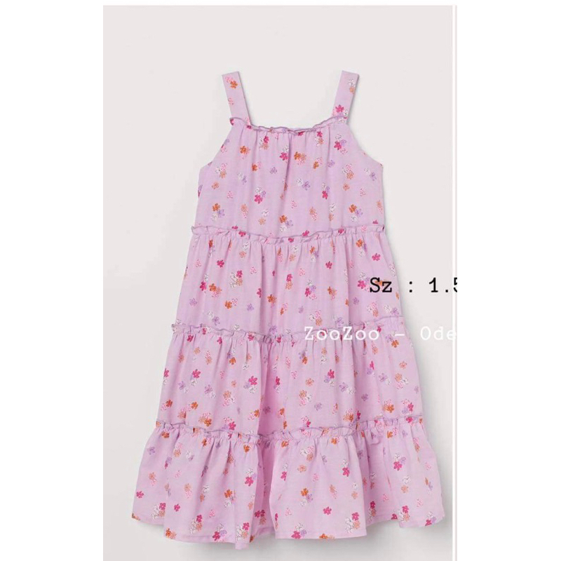 [hm auth] Đầm maxi Hm bé gái