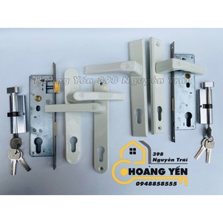 Khoá cửa nhựa lõi thép GQ, Thân khóa, ruột khóa cửa, Khóa tay gạt lắp cửa nhôm hệ, cửa nhựa lõi thép, cửa sắt hộp