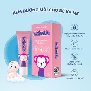 Kem dưỡng môi Kutieskin cho bé cho mẹ phòng ngừa môi khô nứt nẻ
