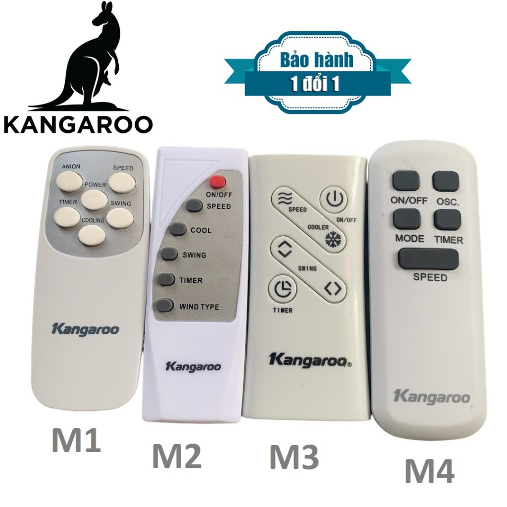Điều khiển quạt Kangaroo chính hãng, Remote kangaroo quạt hơi nước, quạt điều hoà hàng zin theo máy