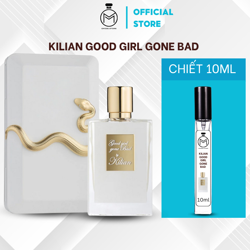 nước hoa nữ Kilian Good Girl Gone Bad (rắn trắng) mẫu dùng thử chai chiết 10ml sang trọng, quyến rũ