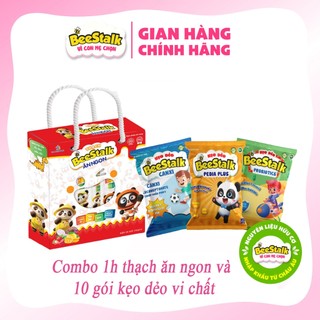 Combo 1 hộp thạch ăn ngon và 10 gói kẹo dẻo vi chất